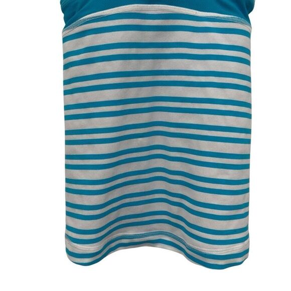 Lululemon Deep V Athletic Tank Twin Stripe Spry Blue / Spry Blue - Picture 3 of 8